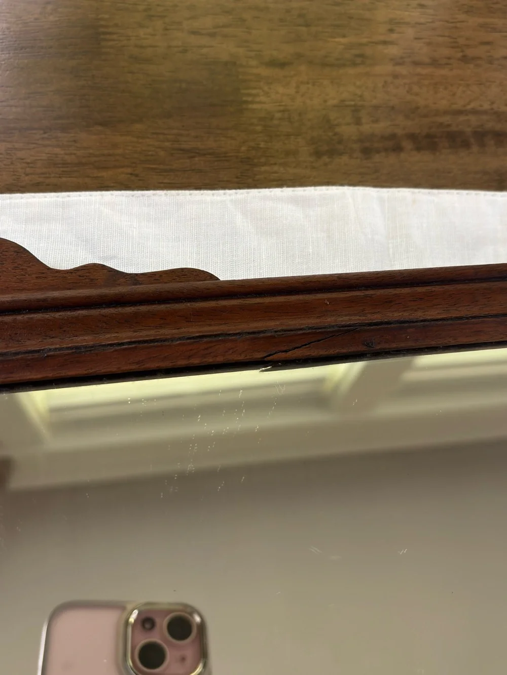 Vintage Colonial Chippendale Fretwork Wall Mirror with Gilt Eagle